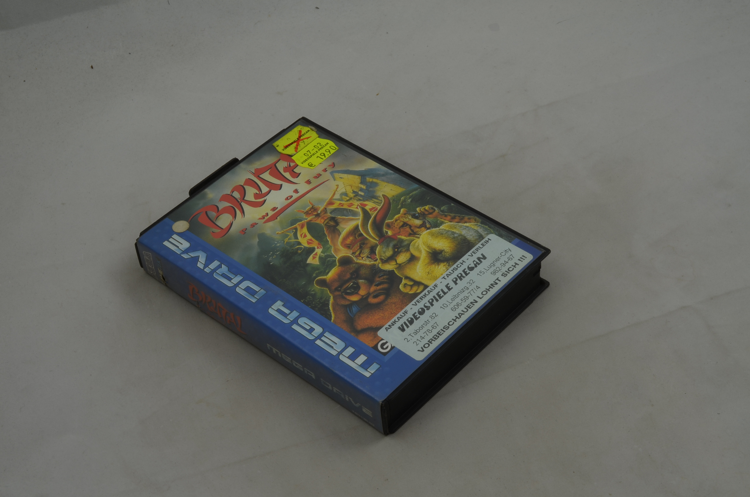 Produktbild von Brutal Paws of Fury Sega Mega Drive Spiel CIB (gut)