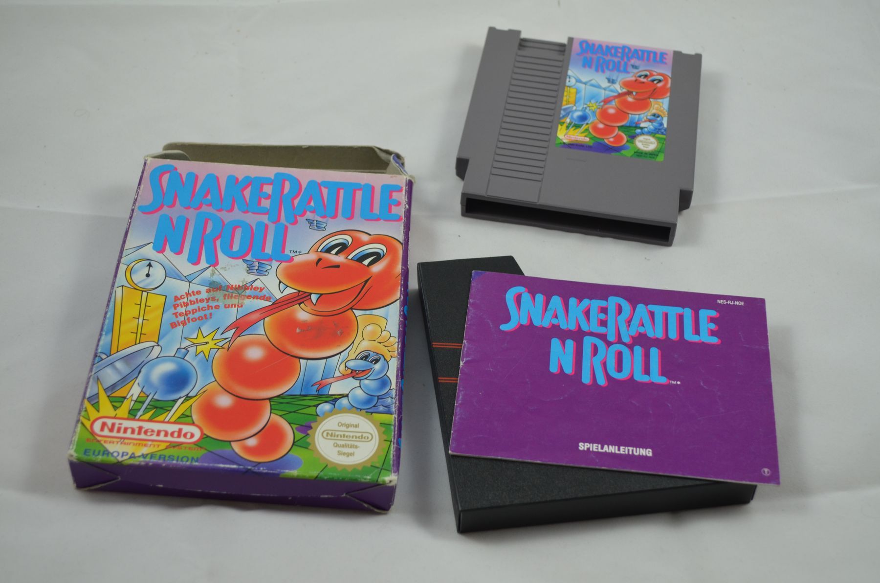 Produktbild von Snake Rattle N Roll NES Spiel CIB